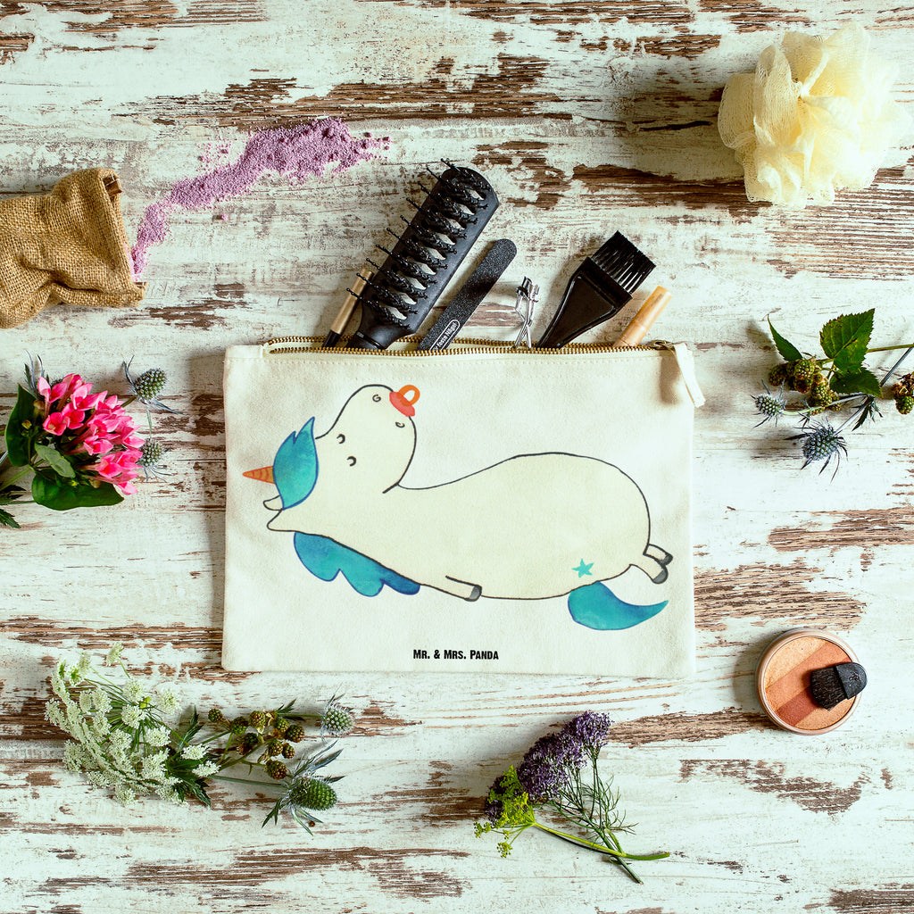 Schminktasche Einhorn Schnullie Schminktasche, Kosmetiktasche, Kosmetikbeutel, Stiftemäppchen, Etui, Federmappe, Makeup, XXL, Schminketui, Kosmetiketui, Schlamperetui, Einhorn, Einhörner, Einhorn Deko, Pegasus, Unicorn, Baby, Kleinkind, Geburt, Geburtstag, Säugling, Schnuller, Geschenk Geburt, Mutter, Mama