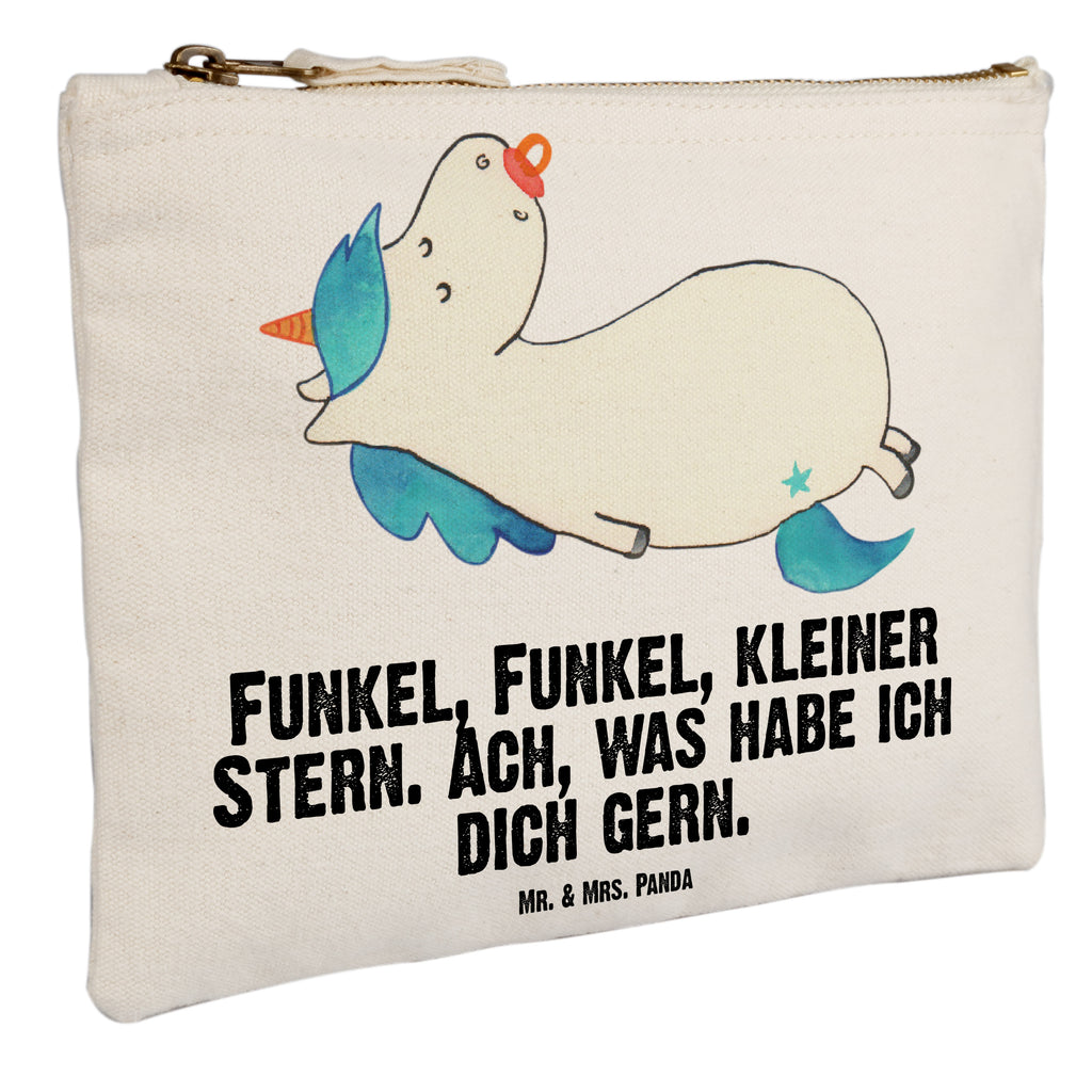 Schminktasche Einhorn Schnullie Schminktasche, Kosmetiktasche, Kosmetikbeutel, Stiftemäppchen, Etui, Federmappe, Makeup, XXL, Schminketui, Kosmetiketui, Schlamperetui, Einhorn, Einhörner, Einhorn Deko, Pegasus, Unicorn, Baby, Kleinkind, Geburt, Geburtstag, Säugling, Schnuller, Geschenk Geburt, Mutter, Mama