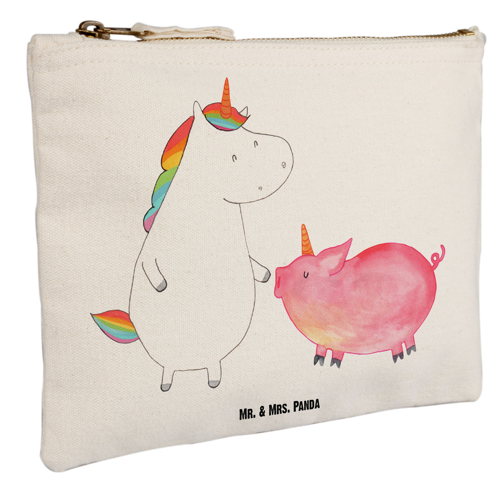 Schminktasche Einhorn + Schweinhorn Schminktasche, Kosmetiktasche, Kosmetikbeutel, Stiftemäppchen, Etui, Federmappe, Makeup, XXL, Schminketui, Kosmetiketui, Schlamperetui, Einhorn, Einhörner, Einhorn Deko, Pegasus, Unicorn, Freundschaft, Schweinhorn, Schwein, Freundin, Schweinchen
