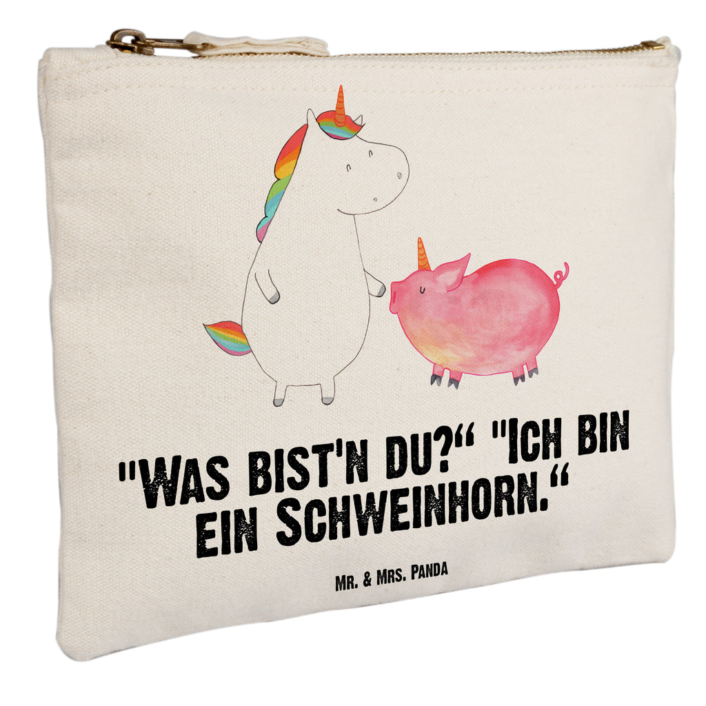 Schminktasche Einhorn + Schweinhorn Schminktasche, Kosmetiktasche, Kosmetikbeutel, Stiftemäppchen, Etui, Federmappe, Makeup, XXL, Schminketui, Kosmetiketui, Schlamperetui, Einhorn, Einhörner, Einhorn Deko, Pegasus, Unicorn, Freundschaft, Schweinhorn, Schwein, Freundin, Schweinchen