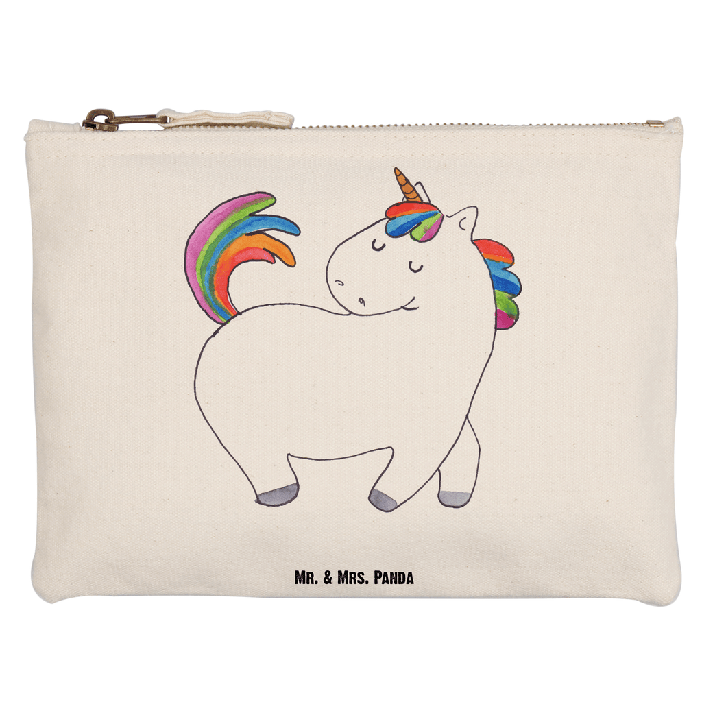 Schminktasche Einhorn stolzierend Schminktasche, Kosmetiktasche, Kosmetikbeutel, Stiftemäppchen, Etui, Federmappe, Makeup, XXL, Schminketui, Kosmetiketui, Schlamperetui, Einhorn, Einhörner, Einhorn Deko, Pegasus, Unicorn, stolz, anders, bunt, Pferd, Reiter, Reiten, Freundin, Geschenk