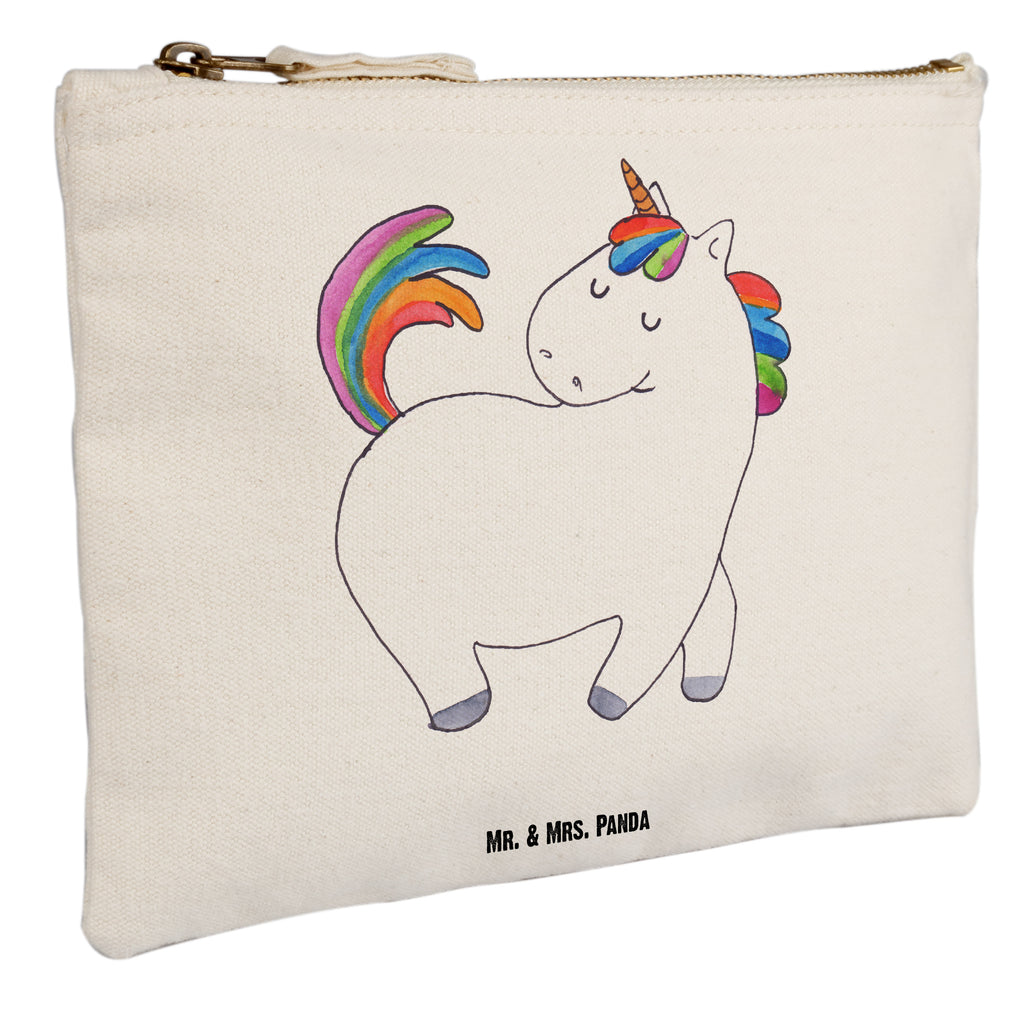 Schminktasche Einhorn stolzierend Schminktasche, Kosmetiktasche, Kosmetikbeutel, Stiftemäppchen, Etui, Federmappe, Makeup, XXL, Schminketui, Kosmetiketui, Schlamperetui, Einhorn, Einhörner, Einhorn Deko, Pegasus, Unicorn, stolz, anders, bunt, Pferd, Reiter, Reiten, Freundin, Geschenk