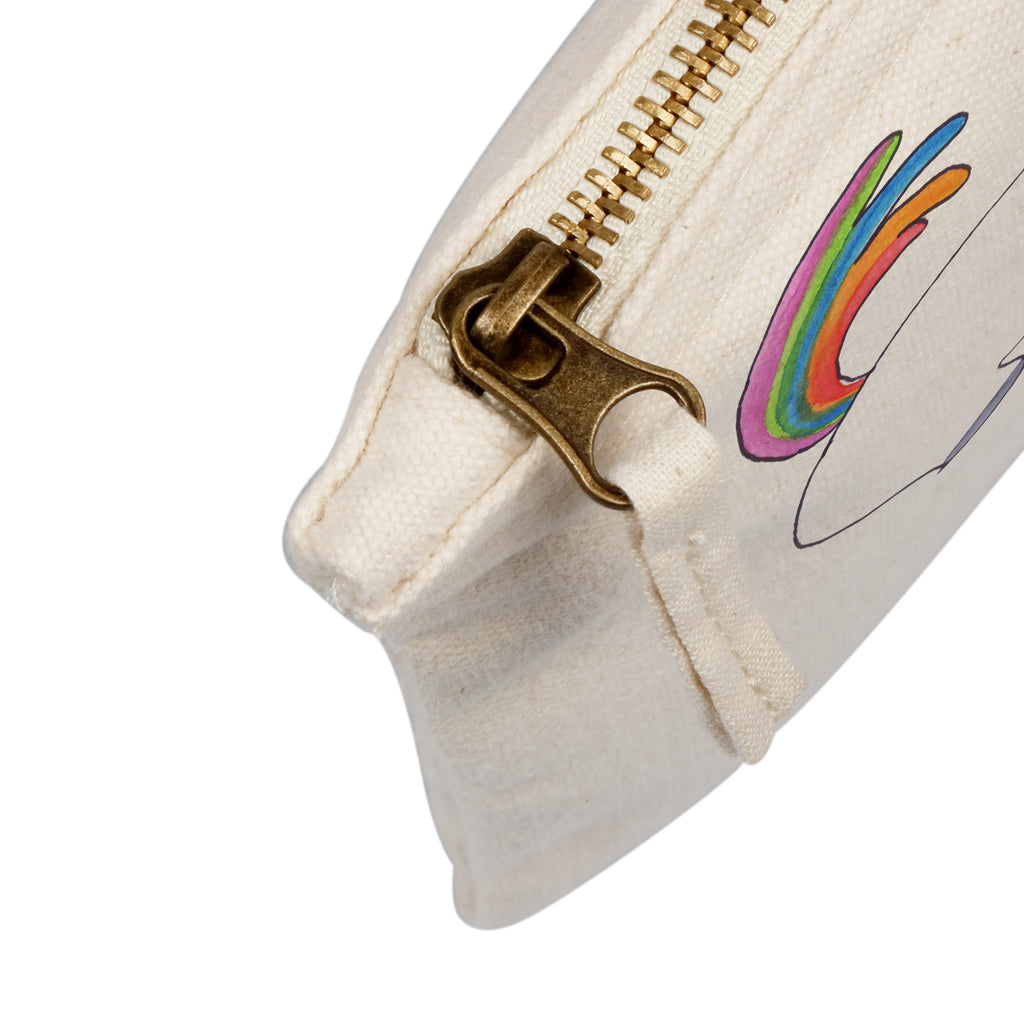 Schminktasche Einhorn stolzierend Schminktasche, Kosmetiktasche, Kosmetikbeutel, Stiftemäppchen, Etui, Federmappe, Makeup, XXL, Schminketui, Kosmetiketui, Schlamperetui, Einhorn, Einhörner, Einhorn Deko, Pegasus, Unicorn, stolz, anders, bunt, Pferd, Reiter, Reiten, Freundin, Geschenk