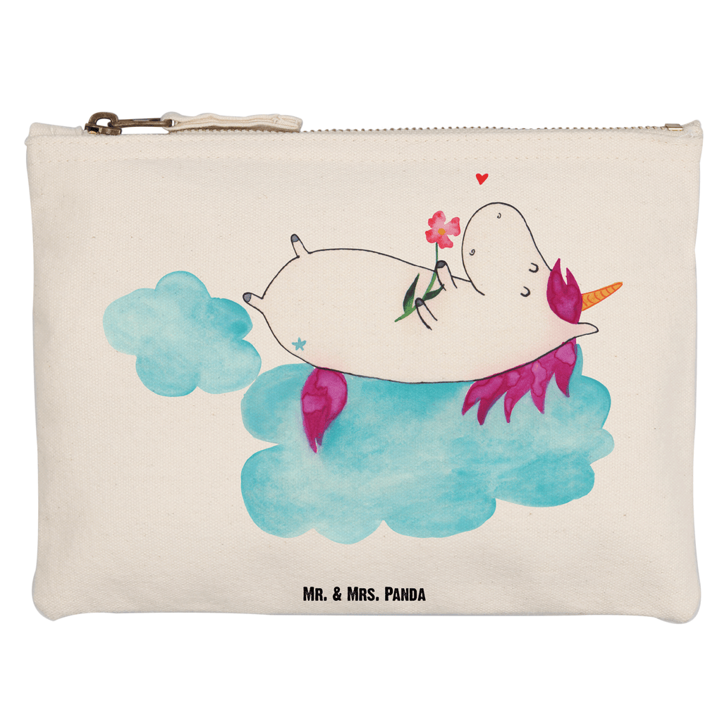 Schminktasche Einhorn verliebt auf Wolke Schminktasche, Kosmetiktasche, Kosmetikbeutel, Stiftemäppchen, Etui, Federmappe, Makeup, XXL, Schminketui, Kosmetiketui, Schlamperetui, Einhorn, Einhörner, Einhorn Deko, Pegasus, Unicorn, verliebt, Liebe, Liebesbeweis, Freundin, Wolke
