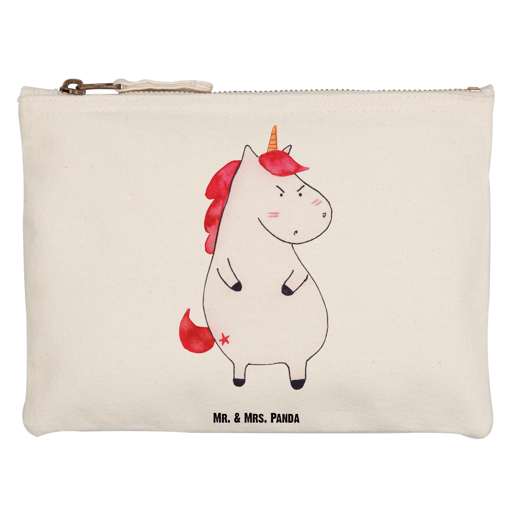 Schminktasche Einhorn wütend Schminktasche, Kosmetiktasche, Kosmetikbeutel, Stiftemäppchen, Etui, Federmappe, Makeup, XXL, Schminketui, Kosmetiketui, Schlamperetui, Einhorn, Einhörner, Einhorn Deko, Pegasus, Unicorn, Realität, Ansage, lustlos, nein, Büro, Arbeit, wütend, dumme Fragen, lustig, Spaß, Geschenk