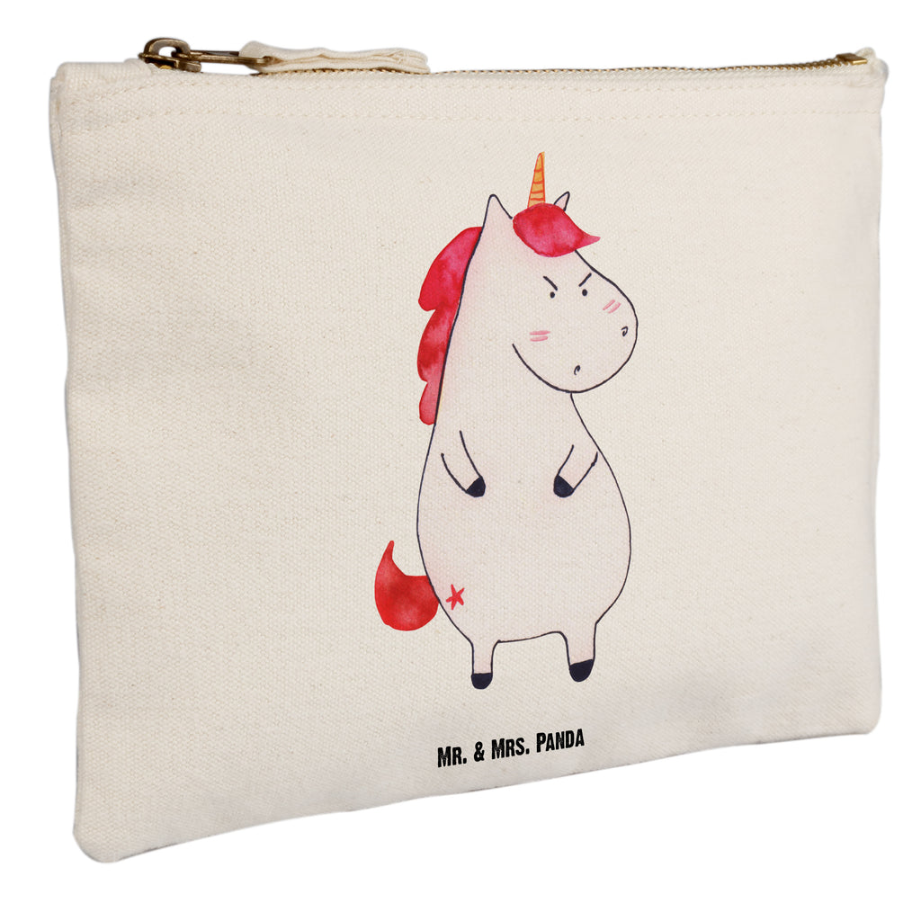 Schminktasche Einhorn wütend Schminktasche, Kosmetiktasche, Kosmetikbeutel, Stiftemäppchen, Etui, Federmappe, Makeup, XXL, Schminketui, Kosmetiketui, Schlamperetui, Einhorn, Einhörner, Einhorn Deko, Pegasus, Unicorn, Realität, Ansage, lustlos, nein, Büro, Arbeit, wütend, dumme Fragen, lustig, Spaß, Geschenk