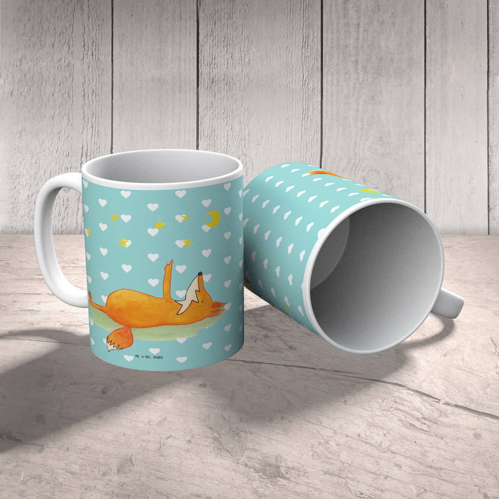 Tasse Fuchs Sterne Fuchs, Füchse, tröstende Worte, Spruch positiv, Spruch schön, Romantik, Always Look on the Bright Side of Life Becher, Kaffeetasse, Kaffeebecher, Tee, Frühstück, Büro  Fuchs