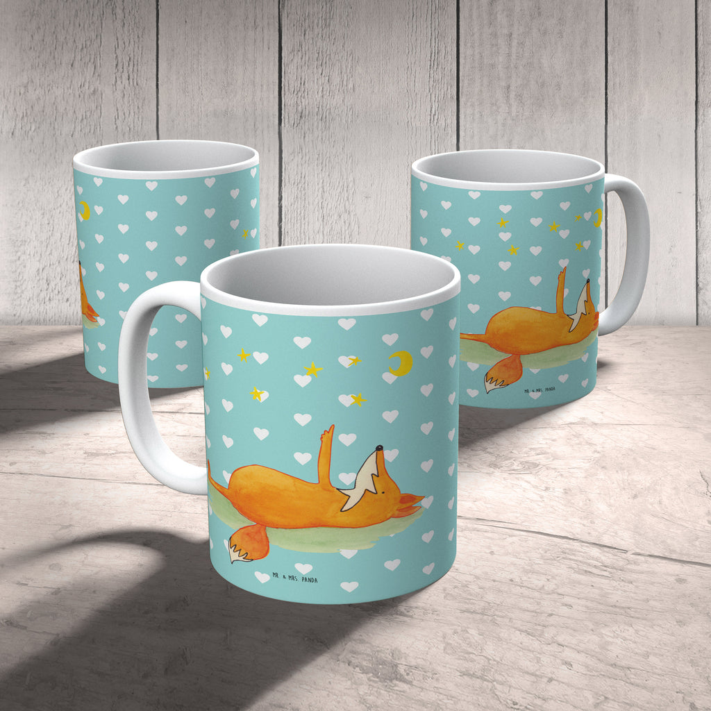 Tasse Fuchs Sterne Fuchs, Füchse, tröstende Worte, Spruch positiv, Spruch schön, Romantik, Always Look on the Bright Side of Life Becher, Kaffeetasse, Kaffeebecher, Tee, Frühstück, Büro  Fuchs