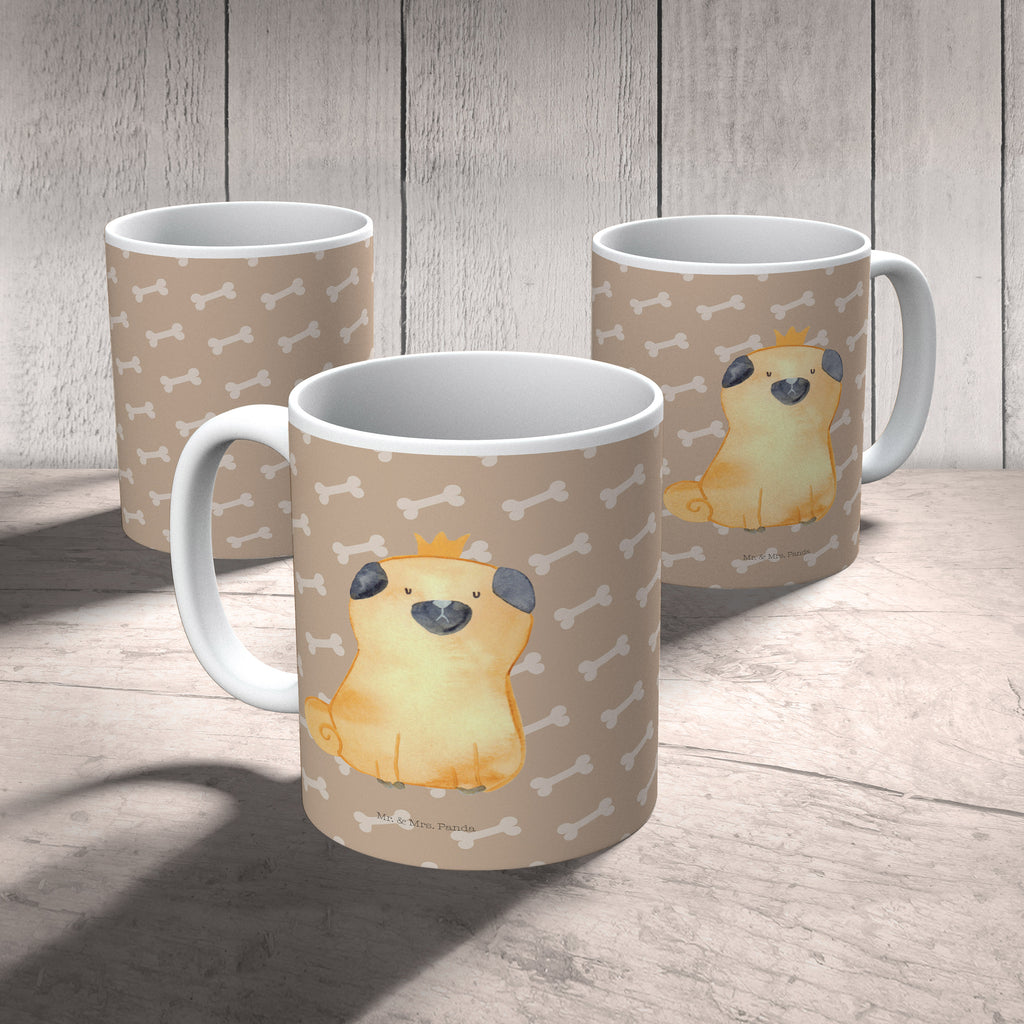 Tasse Mops Krone Mops, Hund, allergisch, kinderlos, Hausregel, Hundebesitzer. Spruch, lustig Becher, Kaffeetasse, Kaffeebecher, Tee, Frühstück, Büro  Hund, Hundemotiv, Haustier, Hunderasse, Tierliebhaber, Hundebesitzer, Sprüche