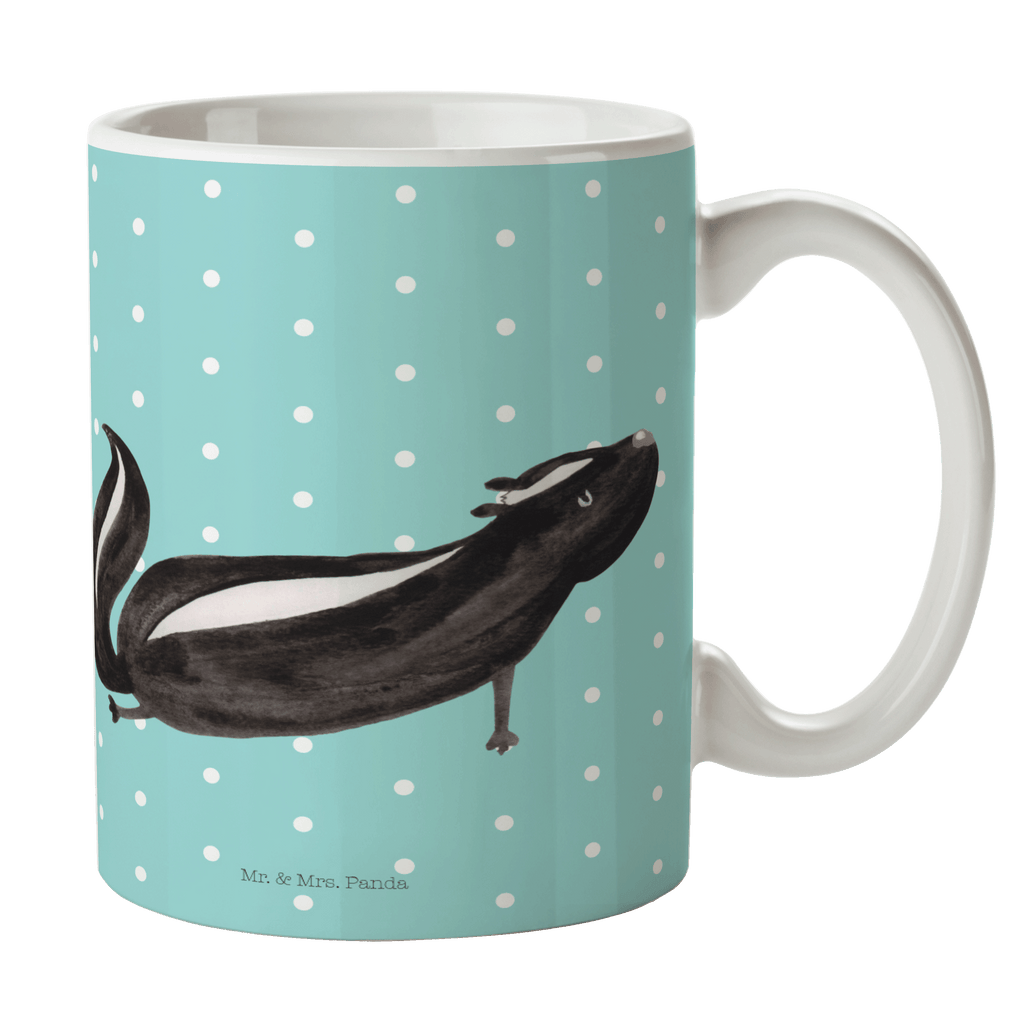 Tasse Stinktier Yoga Stinktier, Skunk, Wildtier, Raubtier, Stinker, Stinki, Yoga, Namaste, Lebe, Liebe, Lache Becher, Kaffeetasse, Kaffeebecher, Tee, Frühstück, Büro  Stinktier, Skunk