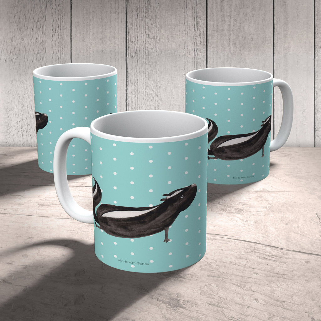 Tasse Stinktier Yoga Stinktier, Skunk, Wildtier, Raubtier, Stinker, Stinki, Yoga, Namaste, Lebe, Liebe, Lache Becher, Kaffeetasse, Kaffeebecher, Tee, Frühstück, Büro  Stinktier, Skunk