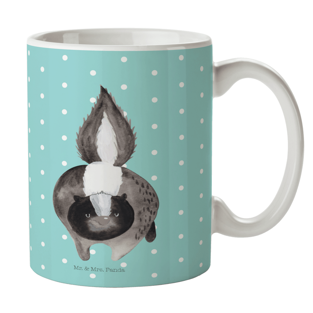 Tasse Stinktier Angriff Stinktier, Skunk, Wildtier, Raubtier, Stinker, Stinki, wütend, Drohung Becher, Kaffeetasse, Kaffeebecher, Tee, Frühstück, Büro  Stinktier, Skunk