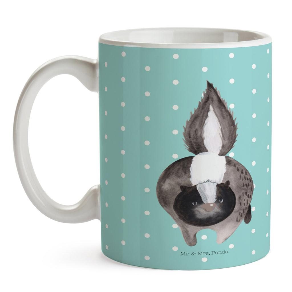 Tasse Stinktier Angriff Stinktier, Skunk, Wildtier, Raubtier, Stinker, Stinki, wütend, Drohung Becher, Kaffeetasse, Kaffeebecher, Tee, Frühstück, Büro  Stinktier, Skunk