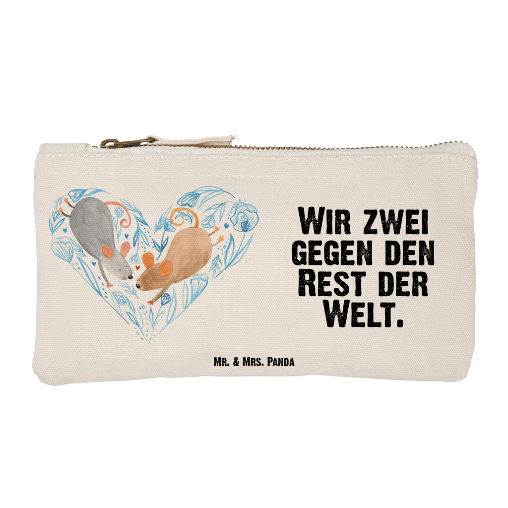 Schminktasche Mäuse Herz Schminktasche, Kosmetiktasche, Kosmetikbeutel, Stiftemäppchen, Etui, Federmappe, Makeup, XXL, Schminketui, Kosmetiketui, Schlamperetui, Liebe, Partner, Freund, Freundin, Ehemann, Ehefrau, Heiraten, Verlobung, Heiratsantrag, Liebesgeschenk, Jahrestag, Hocheitstag, Maus, Mäuse, Liebesbotschaft, Liebesbeweis, Hochzeit, Lieblingsmensch, Gemeinsamkeit, Love, Geschenk für zwei