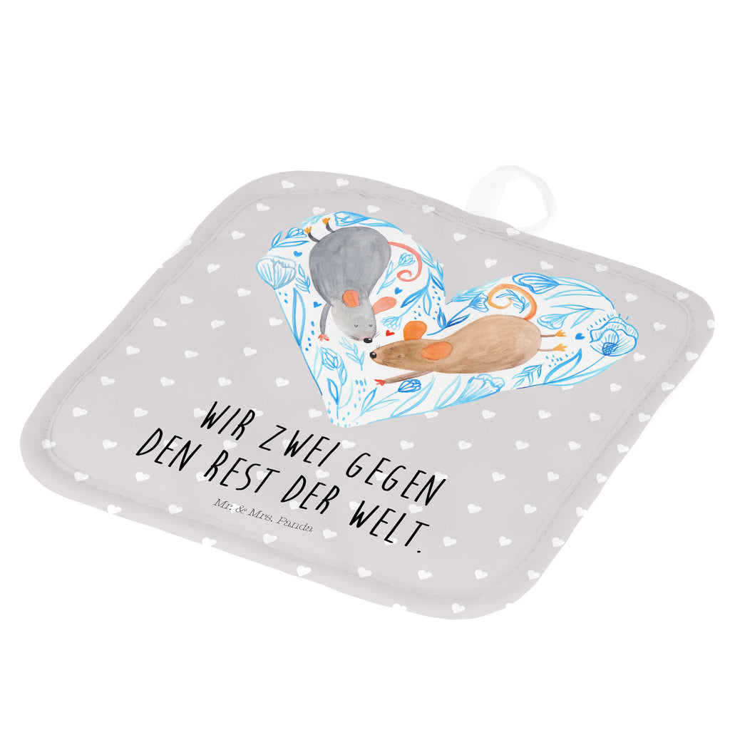 2er Set Topflappen  Mäuse Herz Topflappen, Topfuntersetzer, Ofenhandschuh, Topflappen Set, Topflappen lustig, Topflappen mit Spruch, Liebe, Partner, Freund, Freundin, Ehemann, Ehefrau, Heiraten, Verlobung, Heiratsantrag, Liebesgeschenk, Jahrestag, Hocheitstag, Maus, Mäuse, Liebesbotschaft, Liebesbeweis, Hochzeit, Lieblingsmensch, Gemeinsamkeit, Love, Geschenk für zwei