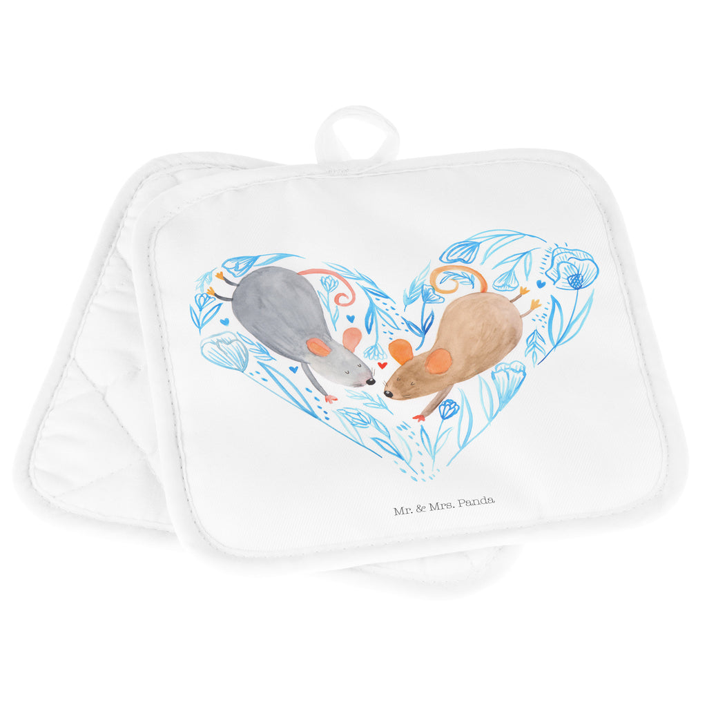 2er Set Topflappen  Mäuse Herz Topflappen, Topfuntersetzer, Ofenhandschuh, Topflappen Set, Topflappen lustig, Topflappen mit Spruch, Liebe, Partner, Freund, Freundin, Ehemann, Ehefrau, Heiraten, Verlobung, Heiratsantrag, Liebesgeschenk, Jahrestag, Hocheitstag, Maus, Mäuse, Liebesbotschaft, Liebesbeweis, Hochzeit, Lieblingsmensch, Gemeinsamkeit, Love, Geschenk für zwei