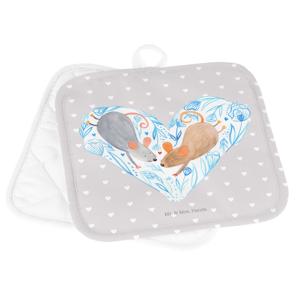 2er Set Topflappen  Mäuse Herz Topflappen, Topfuntersetzer, Ofenhandschuh, Topflappen Set, Topflappen lustig, Topflappen mit Spruch, Liebe, Partner, Freund, Freundin, Ehemann, Ehefrau, Heiraten, Verlobung, Heiratsantrag, Liebesgeschenk, Jahrestag, Hocheitstag, Maus, Mäuse, Liebesbotschaft, Liebesbeweis, Hochzeit, Lieblingsmensch, Gemeinsamkeit, Love, Geschenk für zwei