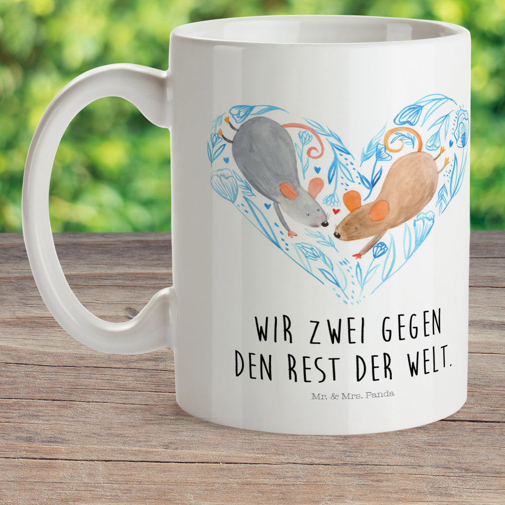 Kindertasse Mäuse Herz Kunststoff Tasse, Kindergarten, Tasse, Trinkbecher, Camping Becher, Kaffeetasse, Kunststoffbecher, Kindergartenbecher, Outdoorgeschirr, Kunststoffgeschirr, Reisebecher, Reisetasse, Kinderbecher, Liebe, Partner, Freund, Freundin, Ehemann, Ehefrau, Heiraten, Verlobung, Heiratsantrag, Liebesgeschenk, Jahrestag, Hocheitstag, Maus, Mäuse, Liebesbotschaft, Liebesbeweis, Hochzeit, Lieblingsmensch, Gemeinsamkeit, Love, Geschenk für zwei