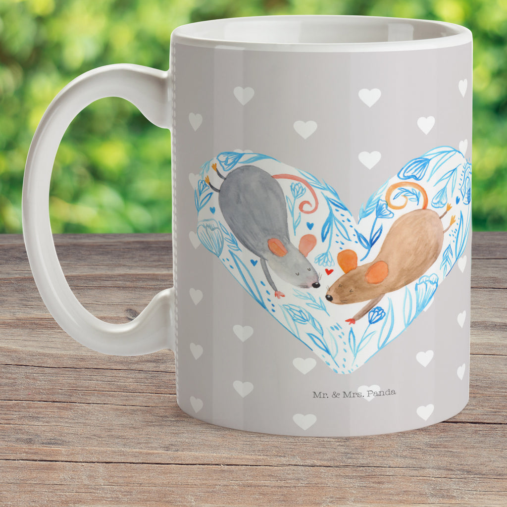 Kindertasse Mäuse Herz Kunststoff Tasse, Kindergarten, Tasse, Trinkbecher, Camping Becher, Kaffeetasse, Kunststoffbecher, Kindergartenbecher, Outdoorgeschirr, Kunststoffgeschirr, Reisebecher, Reisetasse, Kinderbecher, Liebe, Partner, Freund, Freundin, Ehemann, Ehefrau, Heiraten, Verlobung, Heiratsantrag, Liebesgeschenk, Jahrestag, Hocheitstag, Maus, Mäuse, Liebesbotschaft, Liebesbeweis, Hochzeit, Lieblingsmensch, Gemeinsamkeit, Love, Geschenk für zwei