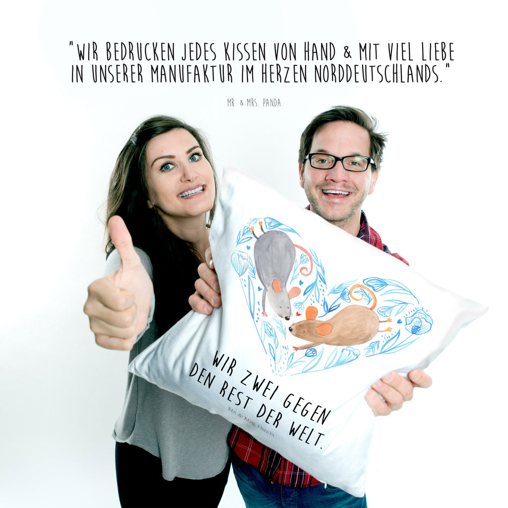 40x40 Kissen Mäuse Herz Kissenhülle, Kopfkissen, Sofakissen, Dekokissen, Motivkissen, Liebe, Partner, Freund, Freundin, Ehemann, Ehefrau, Heiraten, Verlobung, Heiratsantrag, Liebesgeschenk, Jahrestag, Hocheitstag, Maus, Mäuse, Liebesbotschaft, Liebesbeweis, Hochzeit, Lieblingsmensch, Gemeinsamkeit, Love, Geschenk für zwei