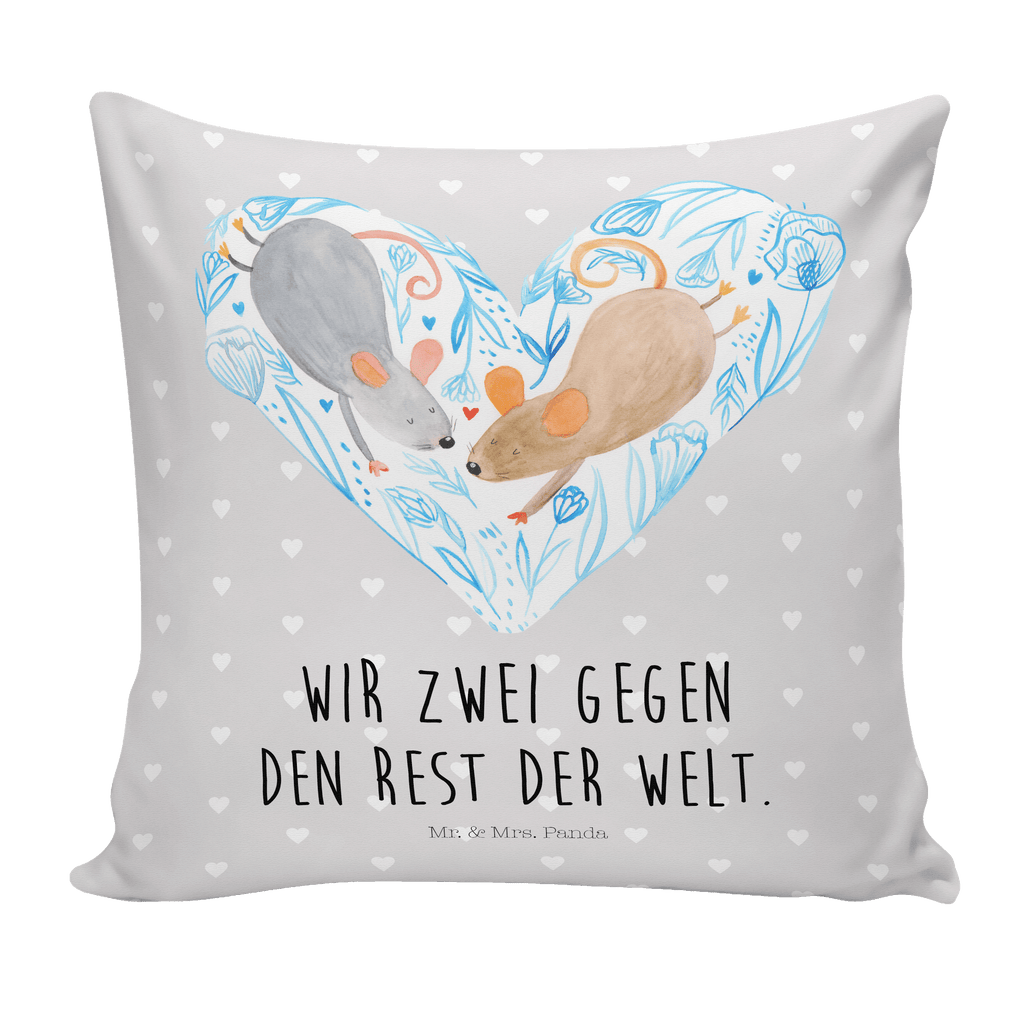 40x40 Kissen Mäuse Herz Kissenhülle, Kopfkissen, Sofakissen, Dekokissen, Motivkissen, Liebe, Partner, Freund, Freundin, Ehemann, Ehefrau, Heiraten, Verlobung, Heiratsantrag, Liebesgeschenk, Jahrestag, Hocheitstag, Maus, Mäuse, Liebesbotschaft, Liebesbeweis, Hochzeit, Lieblingsmensch, Gemeinsamkeit, Love, Geschenk für zwei