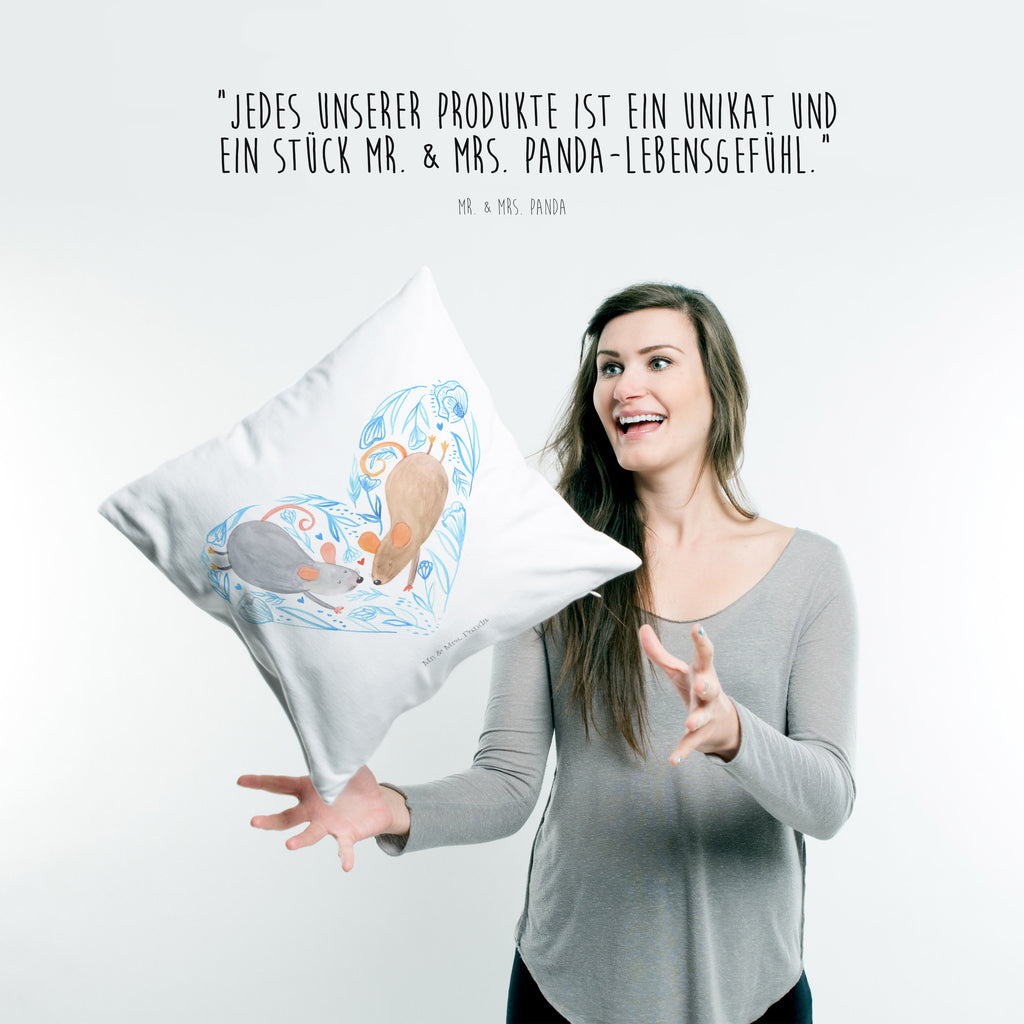 40x40 Kissen Mäuse Herz Kissenhülle, Kopfkissen, Sofakissen, Dekokissen, Motivkissen, Liebe, Partner, Freund, Freundin, Ehemann, Ehefrau, Heiraten, Verlobung, Heiratsantrag, Liebesgeschenk, Jahrestag, Hocheitstag, Maus, Mäuse, Liebesbotschaft, Liebesbeweis, Hochzeit, Lieblingsmensch, Gemeinsamkeit, Love, Geschenk für zwei