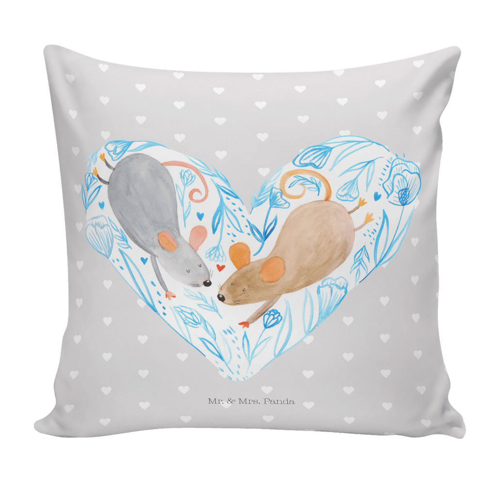 40x40 Kissen Mäuse Herz Kissenhülle, Kopfkissen, Sofakissen, Dekokissen, Motivkissen, Liebe, Partner, Freund, Freundin, Ehemann, Ehefrau, Heiraten, Verlobung, Heiratsantrag, Liebesgeschenk, Jahrestag, Hocheitstag, Maus, Mäuse, Liebesbotschaft, Liebesbeweis, Hochzeit, Lieblingsmensch, Gemeinsamkeit, Love, Geschenk für zwei