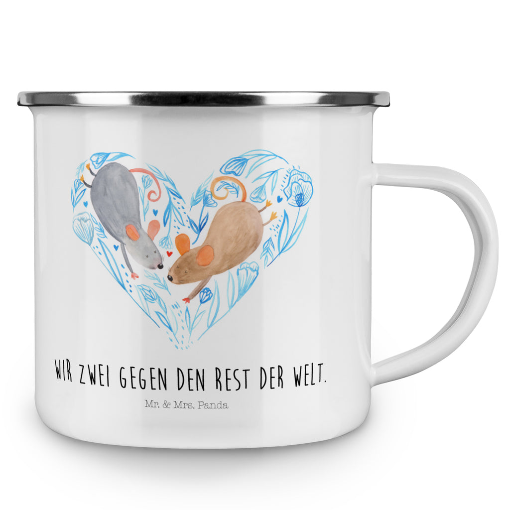 Camping Emaille Tasse Mäuse Herz Campingtasse, Trinkbecher, Metalltasse, Outdoor Tasse, Emaille Trinkbecher, Blechtasse Outdoor, Emaille Campingbecher, Edelstahl Trinkbecher, Metalltasse für Camping, Kaffee Blechtasse, Camping Tasse Metall, Liebe, Partner, Freund, Freundin, Ehemann, Ehefrau, Heiraten, Verlobung, Heiratsantrag, Liebesgeschenk, Jahrestag, Hocheitstag, Maus, Mäuse, Liebesbotschaft, Liebesbeweis, Hochzeit, Lieblingsmensch, Gemeinsamkeit, Love, Geschenk für zwei