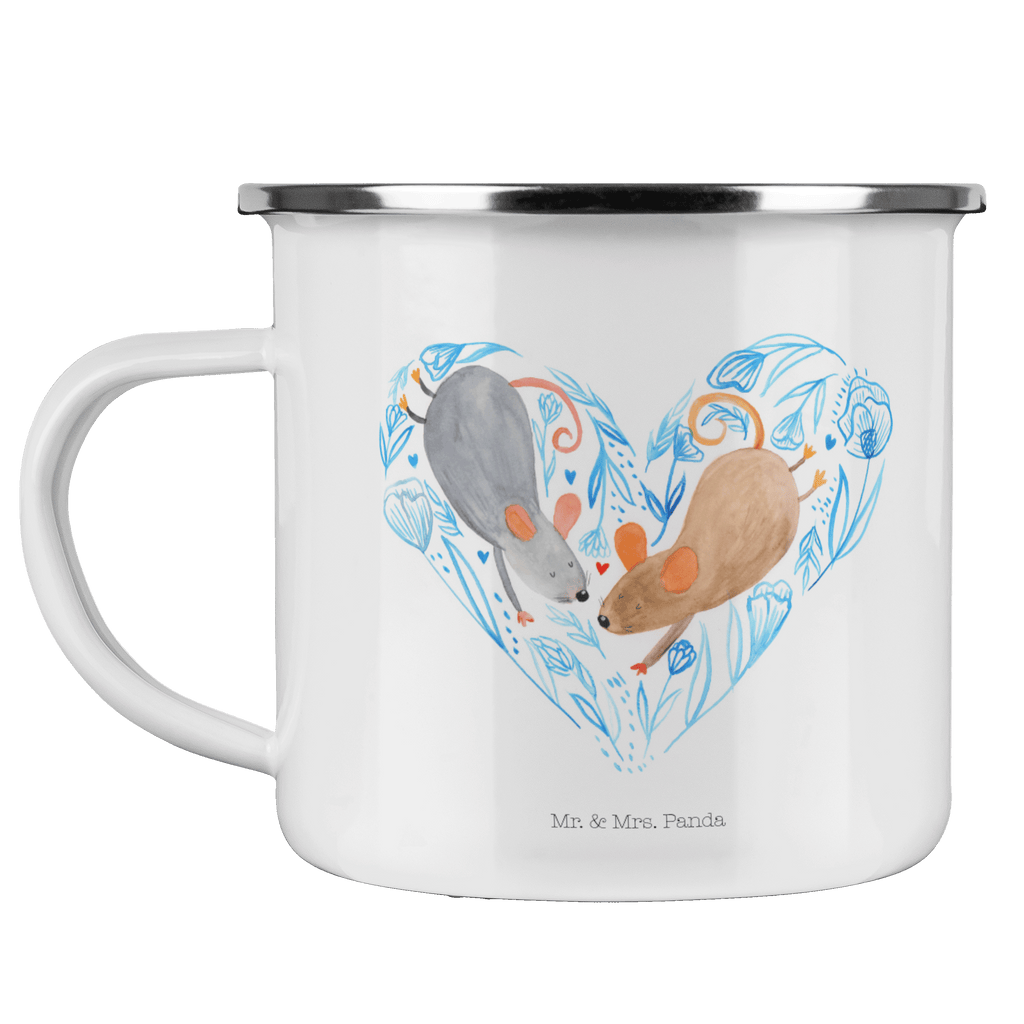 Camping Emaille Tasse Mäuse Herz Campingtasse, Trinkbecher, Metalltasse, Outdoor Tasse, Emaille Trinkbecher, Blechtasse Outdoor, Emaille Campingbecher, Edelstahl Trinkbecher, Metalltasse für Camping, Kaffee Blechtasse, Camping Tasse Metall, Liebe, Partner, Freund, Freundin, Ehemann, Ehefrau, Heiraten, Verlobung, Heiratsantrag, Liebesgeschenk, Jahrestag, Hocheitstag, Maus, Mäuse, Liebesbotschaft, Liebesbeweis, Hochzeit, Lieblingsmensch, Gemeinsamkeit, Love, Geschenk für zwei