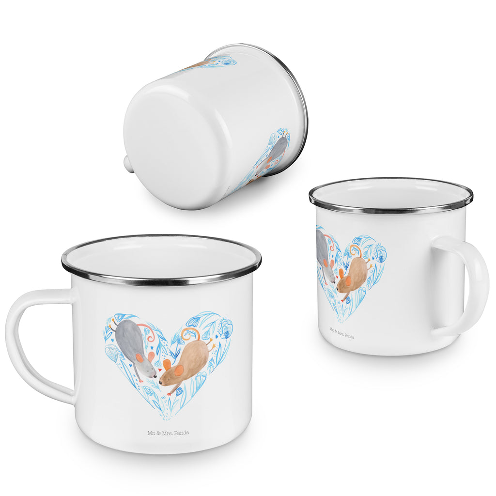 Camping Emaille Tasse Mäuse Herz Campingtasse, Trinkbecher, Metalltasse, Outdoor Tasse, Emaille Trinkbecher, Blechtasse Outdoor, Emaille Campingbecher, Edelstahl Trinkbecher, Metalltasse für Camping, Kaffee Blechtasse, Camping Tasse Metall, Liebe, Partner, Freund, Freundin, Ehemann, Ehefrau, Heiraten, Verlobung, Heiratsantrag, Liebesgeschenk, Jahrestag, Hocheitstag, Maus, Mäuse, Liebesbotschaft, Liebesbeweis, Hochzeit, Lieblingsmensch, Gemeinsamkeit, Love, Geschenk für zwei