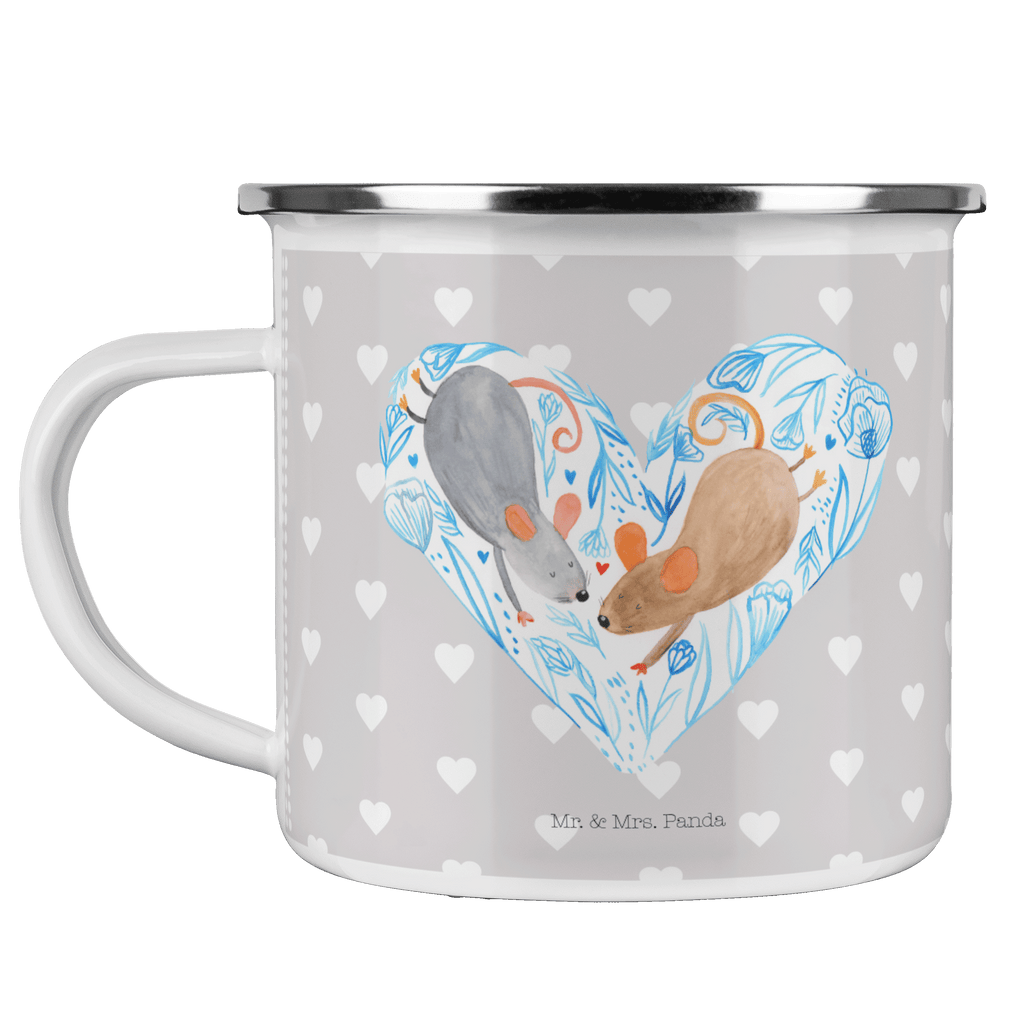 Camping Emaille Tasse Mäuse Herz Campingtasse, Trinkbecher, Metalltasse, Outdoor Tasse, Emaille Trinkbecher, Blechtasse Outdoor, Emaille Campingbecher, Edelstahl Trinkbecher, Metalltasse für Camping, Kaffee Blechtasse, Camping Tasse Metall, Liebe, Partner, Freund, Freundin, Ehemann, Ehefrau, Heiraten, Verlobung, Heiratsantrag, Liebesgeschenk, Jahrestag, Hocheitstag, Maus, Mäuse, Liebesbotschaft, Liebesbeweis, Hochzeit, Lieblingsmensch, Gemeinsamkeit, Love, Geschenk für zwei