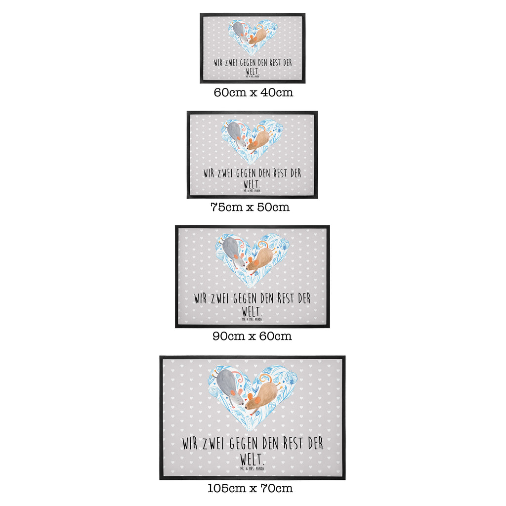 Fußmatte Mäuse Herz Liebe, Maus, Mäuse, Liebesbotschaft, Liebesbeweis, Jahrestag, Verlobung, Hochzeit, Lieblingsmensch, Gemeinsamkeit, Love, Geschenk für zwei, Liebesgeschenk Türvorleger, Schmutzmatte, Fußabtreter, Matte, Schmutzfänger, Fußabstreifer, Schmutzfangmatte, Türmatte, Motivfußmatte,  Haustürmatte, Vorleger  Liebe,  Partner, Freund, Freundin, Ehemann, Ehefrau, Heiraten, Verlobung, Heiratsantrag, Liebesgeschenk, Jahrestag, Hocheitstag