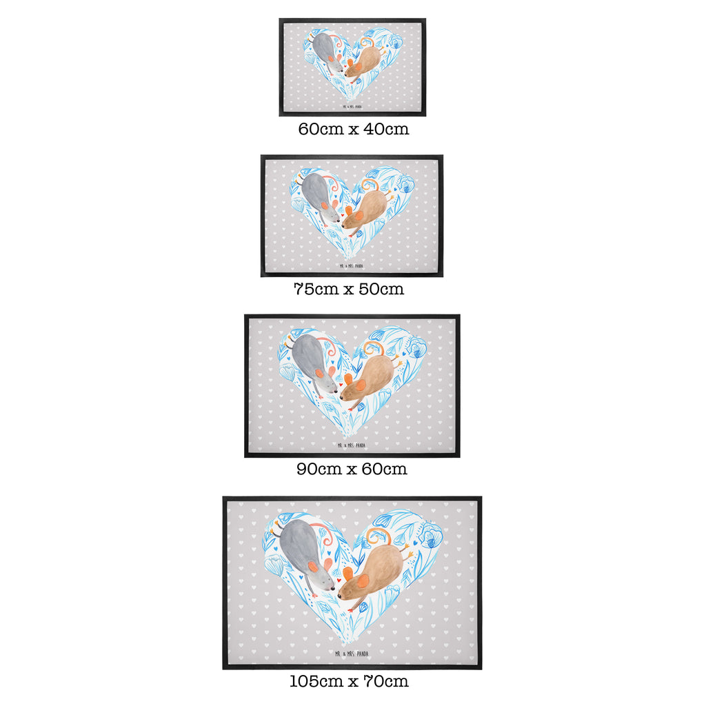 Fußmatte Mäuse Herz Liebe, Maus, Mäuse, Liebesbotschaft, Liebesbeweis, Jahrestag, Verlobung, Hochzeit, Lieblingsmensch, Gemeinsamkeit, Love, Geschenk für zwei, Liebesgeschenk Türvorleger, Schmutzmatte, Fußabtreter, Matte, Schmutzfänger, Fußabstreifer, Schmutzfangmatte, Türmatte, Motivfußmatte,  Haustürmatte, Vorleger  Liebe,  Partner, Freund, Freundin, Ehemann, Ehefrau, Heiraten, Verlobung, Heiratsantrag, Liebesgeschenk, Jahrestag, Hocheitstag