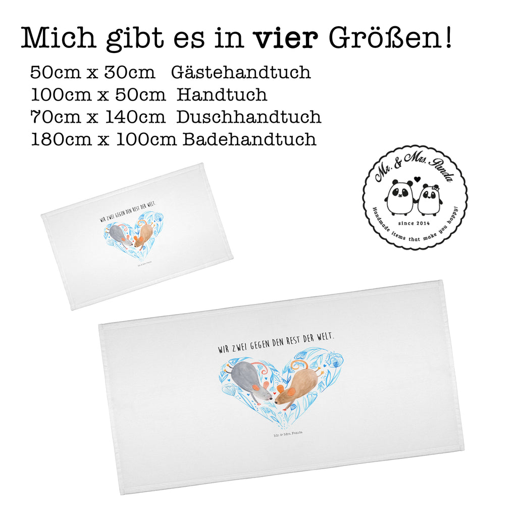 50 x 100 Handtuch Mäuse Herz Handtuch, Badehandtuch, Badezimmer, Handtücher, groß, Kinder, Baby, Liebe, Partner, Freund, Freundin, Ehemann, Ehefrau, Heiraten, Verlobung, Heiratsantrag, Liebesgeschenk, Jahrestag, Hocheitstag, Maus, Mäuse, Liebesbotschaft, Liebesbeweis, Hochzeit, Lieblingsmensch, Gemeinsamkeit, Love, Geschenk für zwei