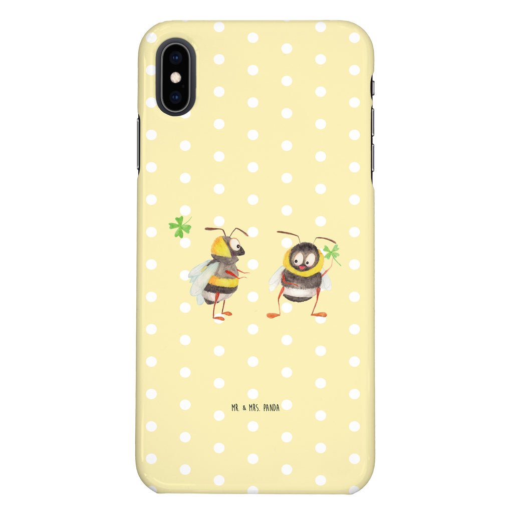 Iphone XS Handyhülle Hummeln mit Kleeblatt Iphone XS Handyhülle, Handyhülle, Iphone XS, Smartphone, Hülle, süße Tiermotive, gute Laune, lustige Sprüche, Tiere, Hummel, Biene, Spruch positiv, Biene Deko, Spruch schön, glücklich sein, glücklich werden, Spruch fröhlich