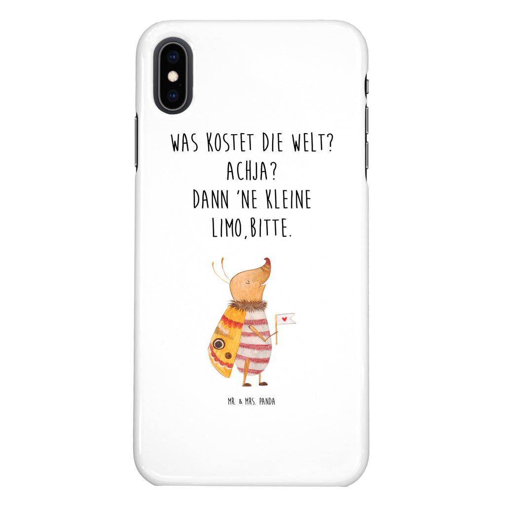 Iphone XS Handyhülle Nachtfalter mit Fähnchen Iphone XS Handyhülle, Handyhülle, Iphone XS, Smartphone, Hülle, süße Tiermotive, gute Laune, lustige Sprüche, Tiere, Nachtfalter, Käfer, Spruch lustig, Spruch witzig, süß, niedlich, Küche Deko, Was kostet die Welt
