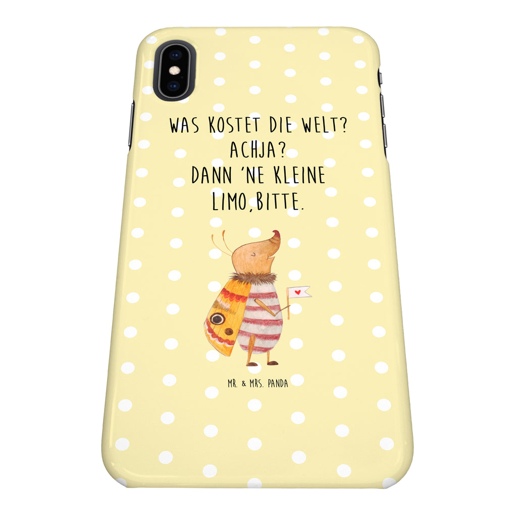 Iphone XS Handyhülle Nachtfalter mit Fähnchen Iphone XS Handyhülle, Handyhülle, Iphone XS, Smartphone, Hülle, süße Tiermotive, gute Laune, lustige Sprüche, Tiere, Nachtfalter, Käfer, Spruch lustig, Spruch witzig, süß, niedlich, Küche Deko, Was kostet die Welt