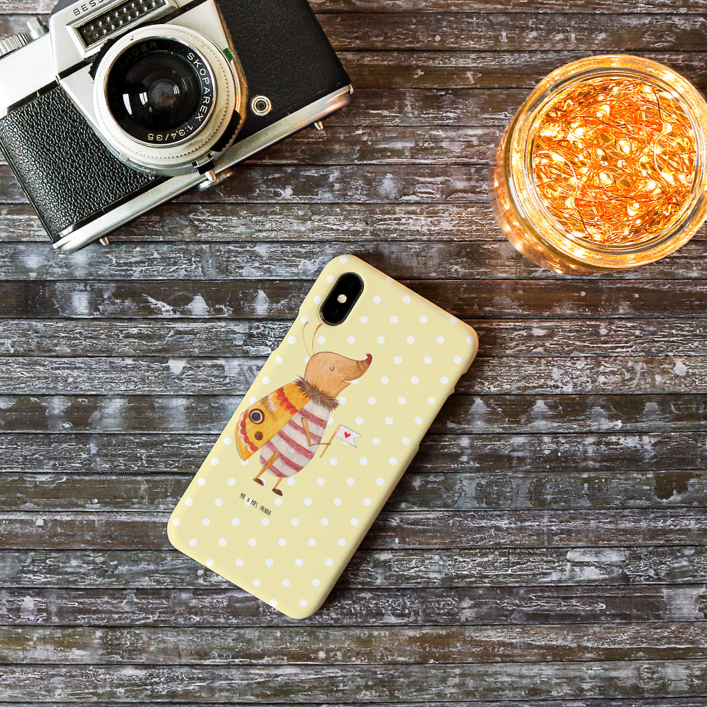 Iphone XS Handyhülle Nachtfalter mit Fähnchen Iphone XS Handyhülle, Handyhülle, Iphone XS, Smartphone, Hülle, süße Tiermotive, gute Laune, lustige Sprüche, Tiere, Nachtfalter, Käfer, Spruch lustig, Spruch witzig, süß, niedlich, Küche Deko, Was kostet die Welt