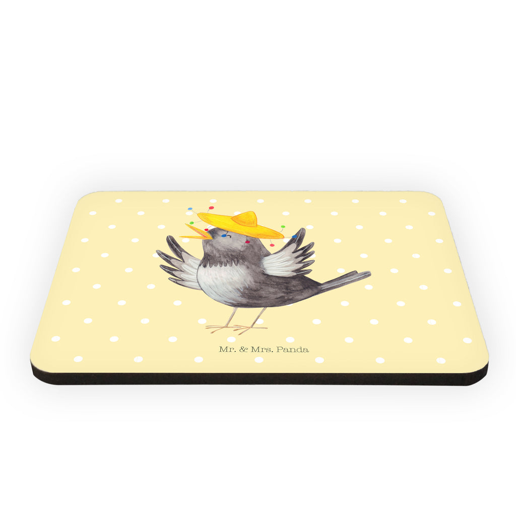 Magnet Rabe mit Sombrero Kühlschrankmagnet, Pinnwandmagnet, Souvenir Magnet, Motivmagnete, Dekomagnet, Whiteboard Magnet, Notiz Magnet, Kühlschrank Dekoration, Tiermotive, Gute Laune, lustige Sprüche, Tiere, Rabe, Vogel, Vögel, Spruch positiv, fröhlich sein, glücklich sein, Glück Spruch, froh, Elster, Motivation