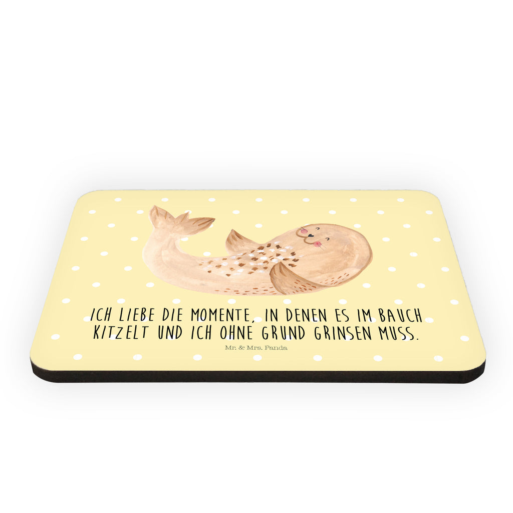 Magnet Robbe liegend Kühlschrankmagnet, Pinnwandmagnet, Souvenir Magnet, Motivmagnete, Dekomagnet, Whiteboard Magnet, Notiz Magnet, Kühlschrank Dekoration, Tiermotive, Gute Laune, lustige Sprüche, Tiere, Robbe, Robben, Seehund, Strand, Meerestier, Ostsee, Nordsee, Lachen, Freude