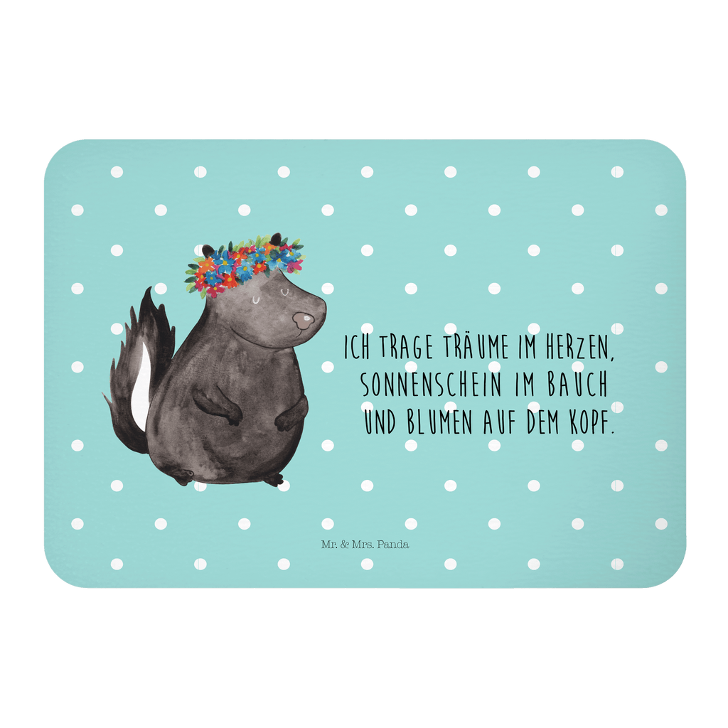 Magnet Stinktier Blumenmaedchen Kühlschrankmagnet, Pinnwandmagnet, Souvenir Magnet, Motivmagnete, Dekomagnet, Whiteboard Magnet, Notiz Magnet, Kühlschrank Dekoration, Stinktier, Skunk, Wildtier, Raubtier, Stinker, Stinki, Yoga, Namaste, Lebe, Liebe, Lache