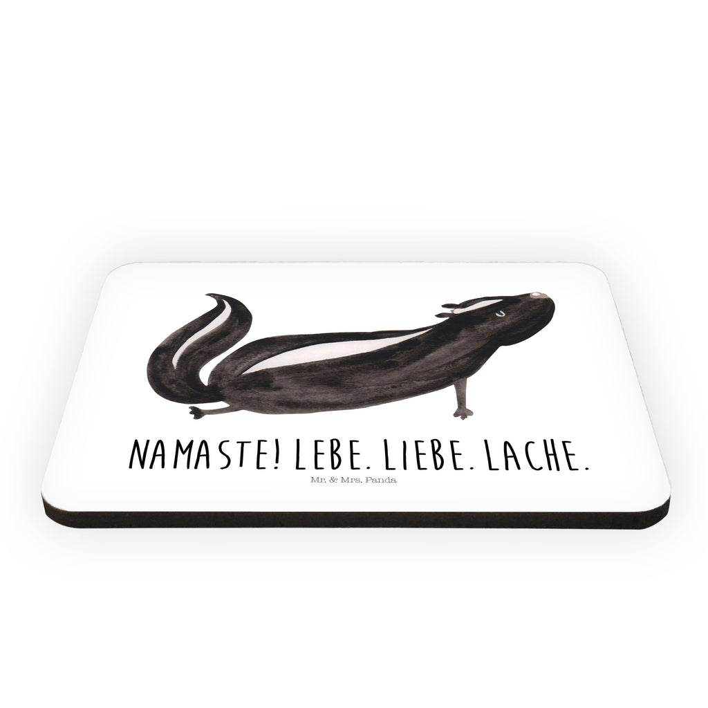 Magnet Stinktier Yoga Kühlschrankmagnet, Pinnwandmagnet, Souvenir Magnet, Motivmagnete, Dekomagnet, Whiteboard Magnet, Notiz Magnet, Kühlschrank Dekoration, Stinktier, Skunk, Wildtier, Raubtier, Stinker, Stinki, Yoga, Namaste, Lebe, Liebe, Lache