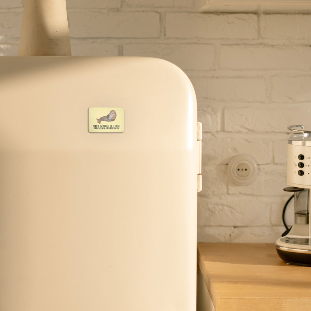 Magnet Robbe lachend Kühlschrankmagnet, Pinnwandmagnet, Souvenir Magnet, Motivmagnete, Dekomagnet, Whiteboard Magnet, Notiz Magnet, Kühlschrank Dekoration, Tiermotive, Gute Laune, lustige Sprüche, Tiere, Robbe, Robben, Seehund, Strand, Meerestier, Ostsee, Nordsee