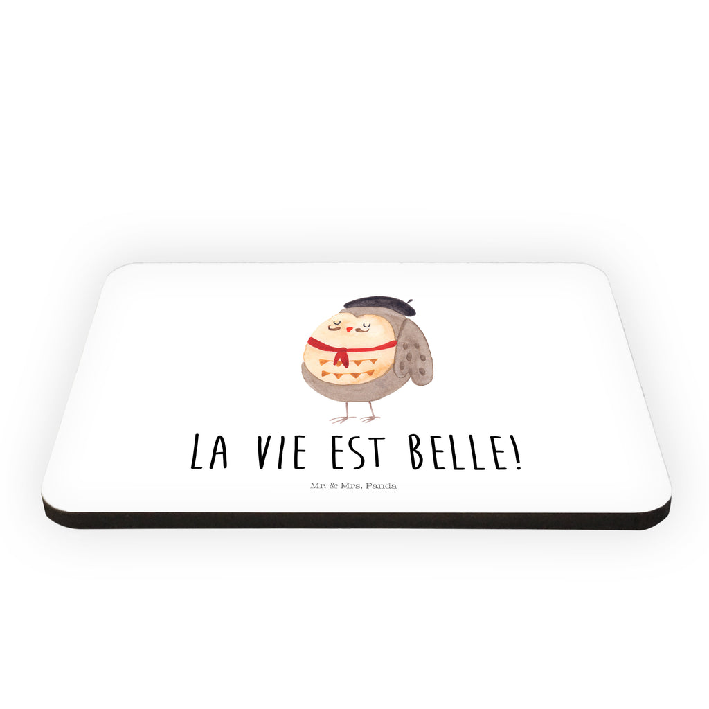 Magnet Eule Französisch Kühlschrankmagnet, Pinnwandmagnet, Souvenir Magnet, Motivmagnete, Dekomagnet, Whiteboard Magnet, Notiz Magnet, Kühlschrank Dekoration, Eule, Eulen, Eule Deko, Owl, hibou, La vie est belle, das Leben ist schön, Spruch schön, Spruch Französisch, Frankreich