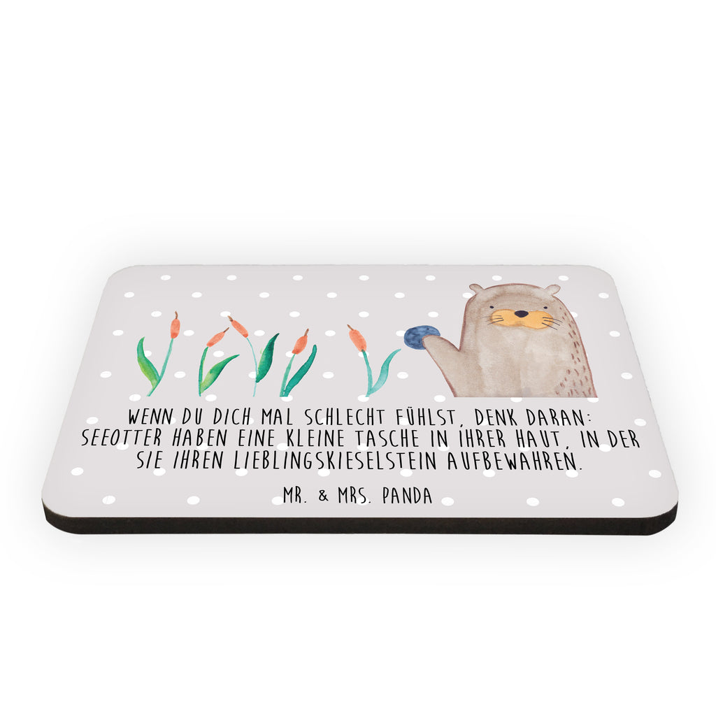 Magnet Otter mit Stein Kühlschrankmagnet, Pinnwandmagnet, Souvenir Magnet, Motivmagnete, Dekomagnet, Whiteboard Magnet, Notiz Magnet, Kühlschrank Dekoration, Otter, Fischotter, Seeotter, Otter Seeotter See Otter