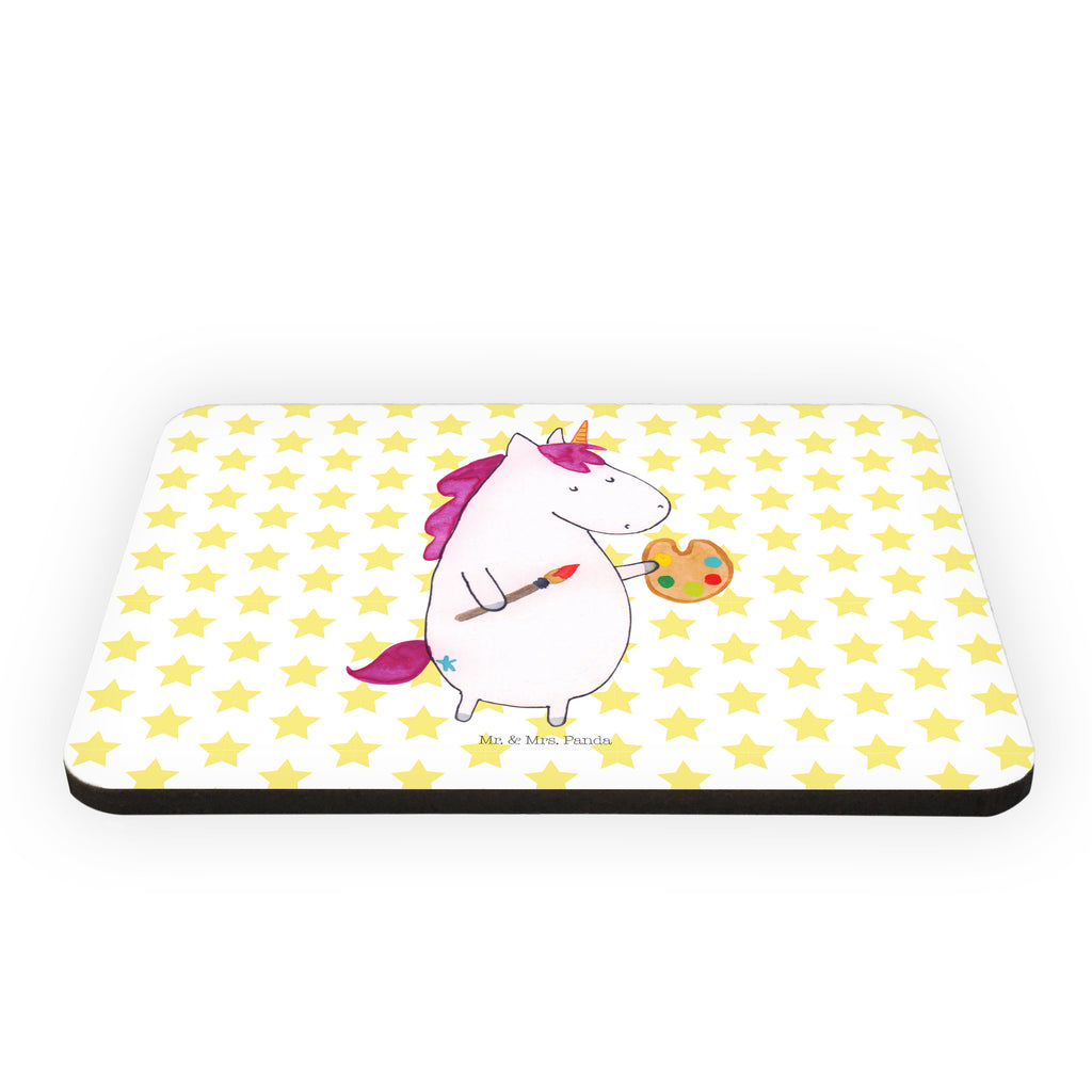 Magnet Einhorn Künstler Kühlschrankmagnet, Pinnwandmagnet, Souvenir Magnet, Motivmagnete, Dekomagnet, Whiteboard Magnet, Notiz Magnet, Kühlschrank Dekoration, Einhorn, Einhörner, Einhorn Deko, Pegasus, Unicorn, Englisch, Künstler, Artist, Malen, Zeichnen, Welt, Farbe, Stift, Pinsel, Geschenk, Maler