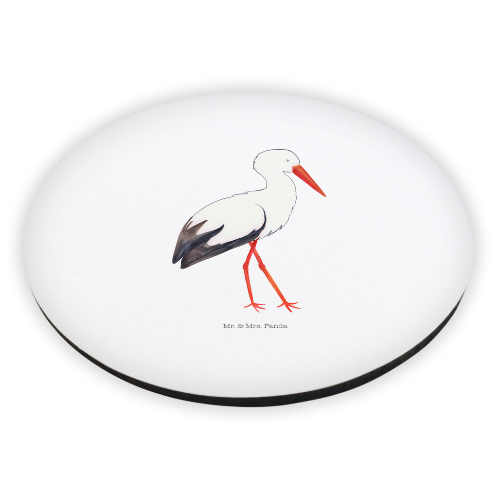Rund Magnet Storch Kühlschrankmagnet, Pinnwandmagnet, Souvenir Magnet, Motivmagnete, Dekomagnet, Whiteboard Magnet, Notiz Magnet, Kühlschrank Dekoration, Tiermotive, Gute Laune, lustige Sprüche, Tiere, Storch, Störche, Schwangerschaft, Geburt, Mutter, Mütter, Mutter werden, Schwanger, Babybauch, Baby