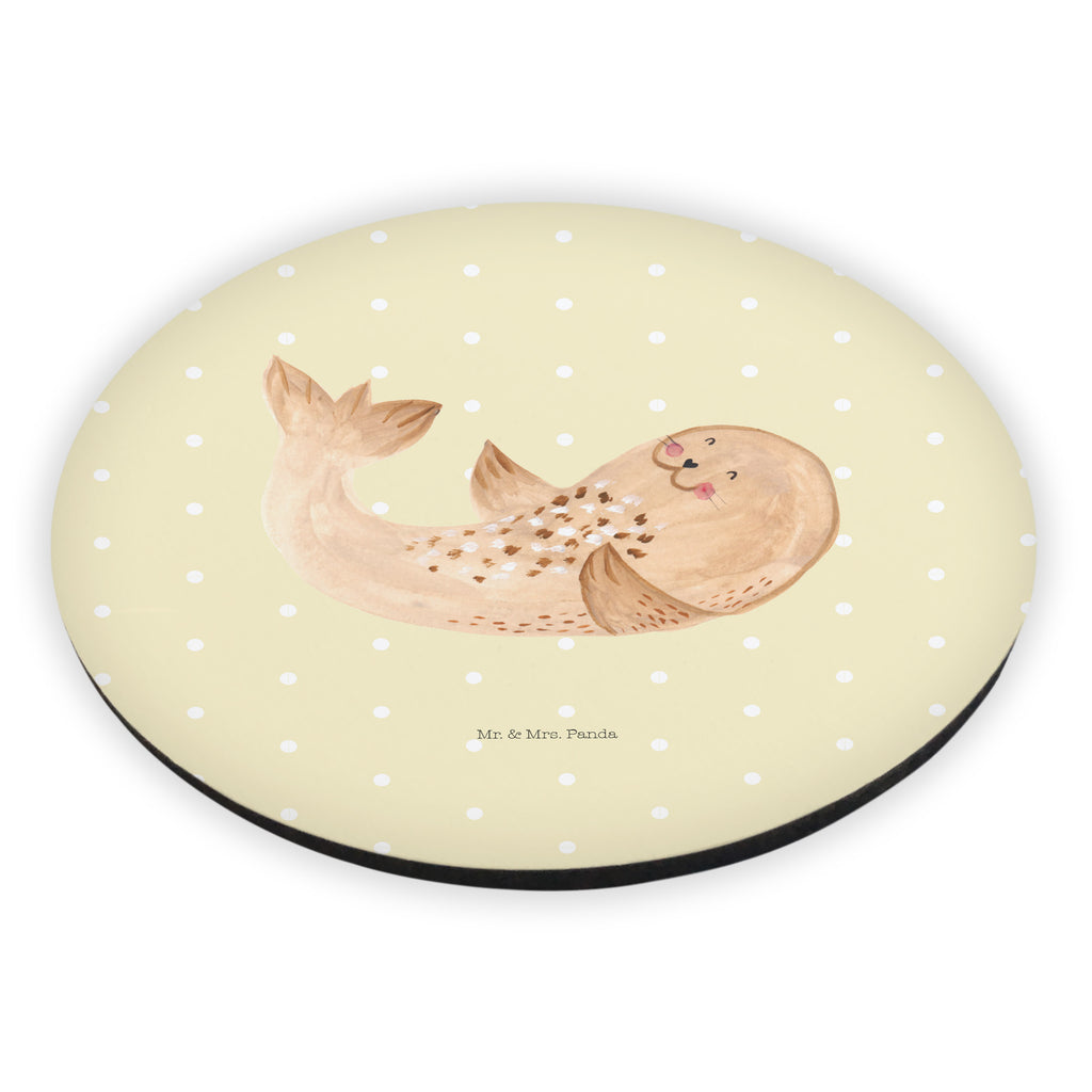 Rund Magnet Robbe liegend Kühlschrankmagnet, Pinnwandmagnet, Souvenir Magnet, Motivmagnete, Dekomagnet, Whiteboard Magnet, Notiz Magnet, Kühlschrank Dekoration, Tiermotive, Gute Laune, lustige Sprüche, Tiere, Robbe, Robben, Seehund, Strand, Meerestier, Ostsee, Nordsee, Lachen, Freude