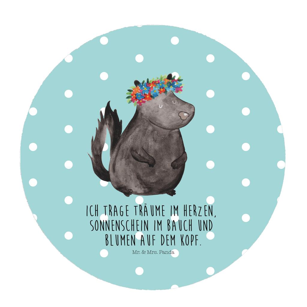 Rund Magnet Stinktier Blumenmaedchen Kühlschrankmagnet, Pinnwandmagnet, Souvenir Magnet, Motivmagnete, Dekomagnet, Whiteboard Magnet, Notiz Magnet, Kühlschrank Dekoration, Stinktier, Skunk, Wildtier, Raubtier, Stinker, Stinki, Yoga, Namaste, Lebe, Liebe, Lache