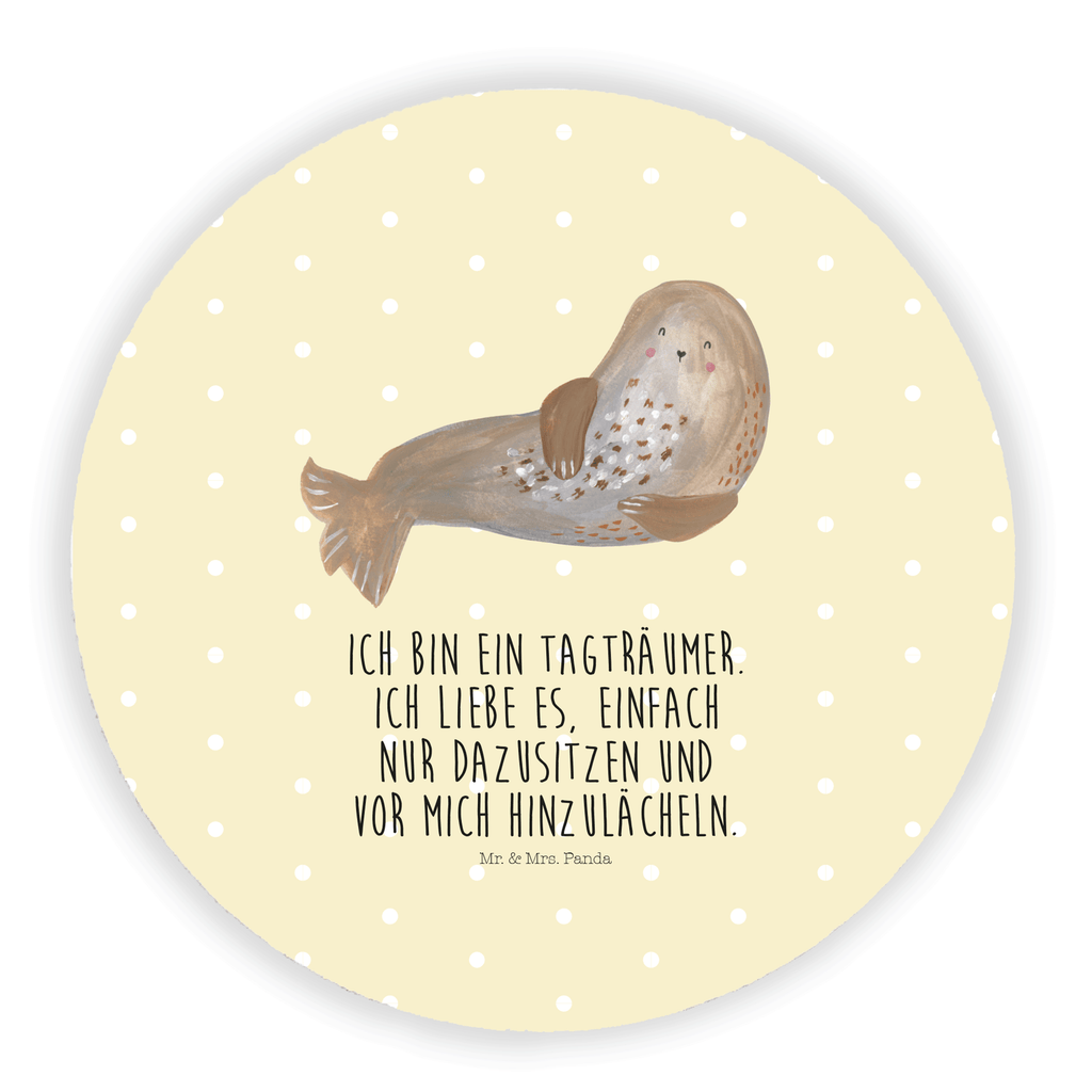 Rund Magnet Robbe lachend Kühlschrankmagnet, Pinnwandmagnet, Souvenir Magnet, Motivmagnete, Dekomagnet, Whiteboard Magnet, Notiz Magnet, Kühlschrank Dekoration, Tiermotive, Gute Laune, lustige Sprüche, Tiere, Robbe, Robben, Seehund, Strand, Meerestier, Ostsee, Nordsee